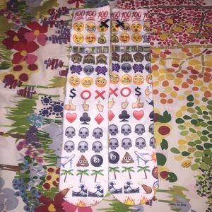 emoji socks NWOT